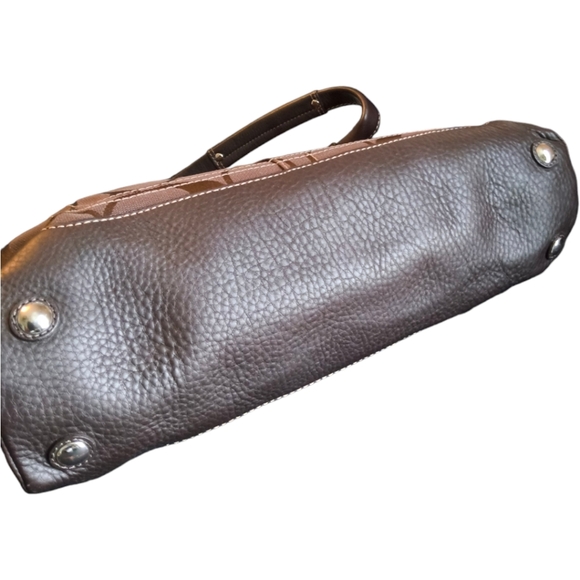 Coach Brown Penelope Satchel - COA - Dust Bag - Pebbled Leather Signature Canvas - Picture 10 of 10